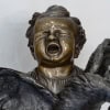Sculpture – L ‘ Enfant Au Coq , Adriano CECIONI (1838-1886) – Bronze 21