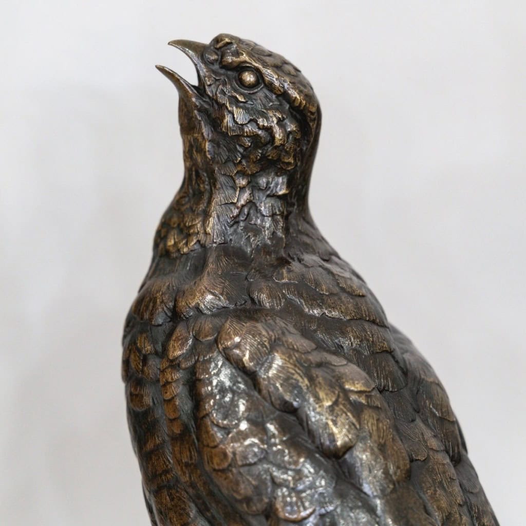 Sculpture – La Perdrix , Alfred Dubucand (1828 – 1894) – Bronze 4