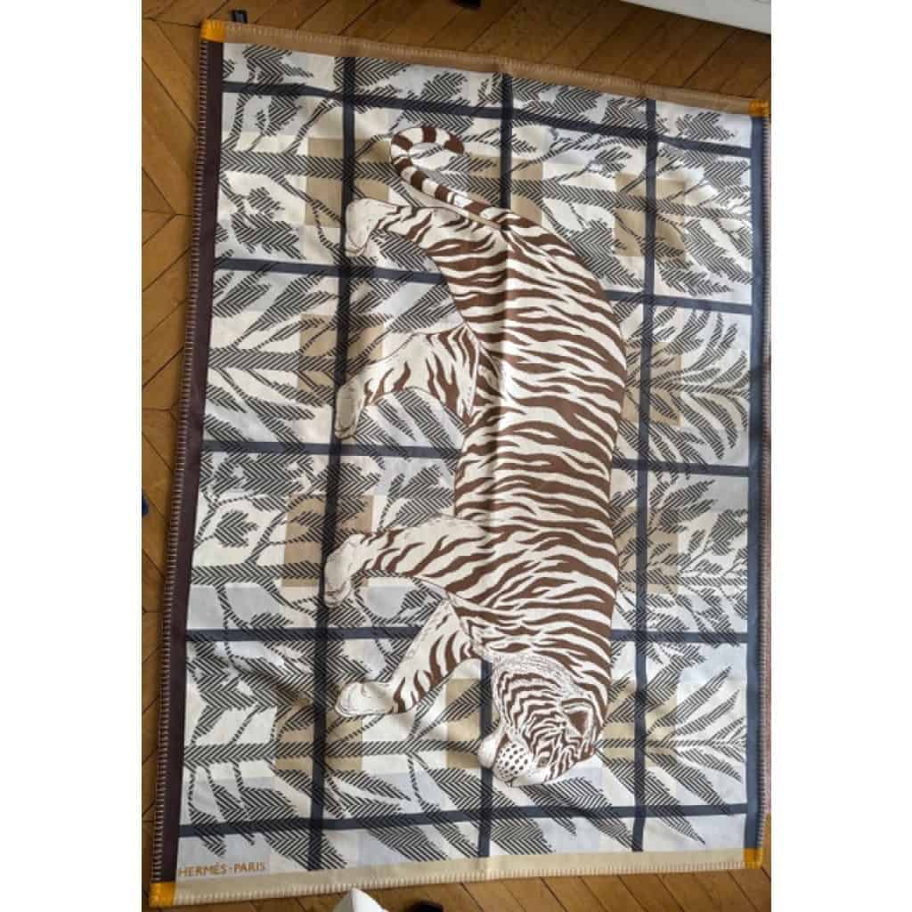 HERMES ,Plaid Tigre Altaï 6