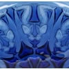 1930 René Lalique – Coupe Plat Anges Verre Bleu Saphir 11