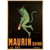 Affiche Originale, Leonetto Cappiello, Maurin Quina, Alcool, Apéritif, Liqueur, Spiritueux, Boisson, Bouteille, Le Puy en Velay, Diable Vert, Démon, Quinquina, Cerise Noire, 1906 7