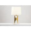 Lampe en bronze doré de forme H. 20e siècle.LS4028657U 15