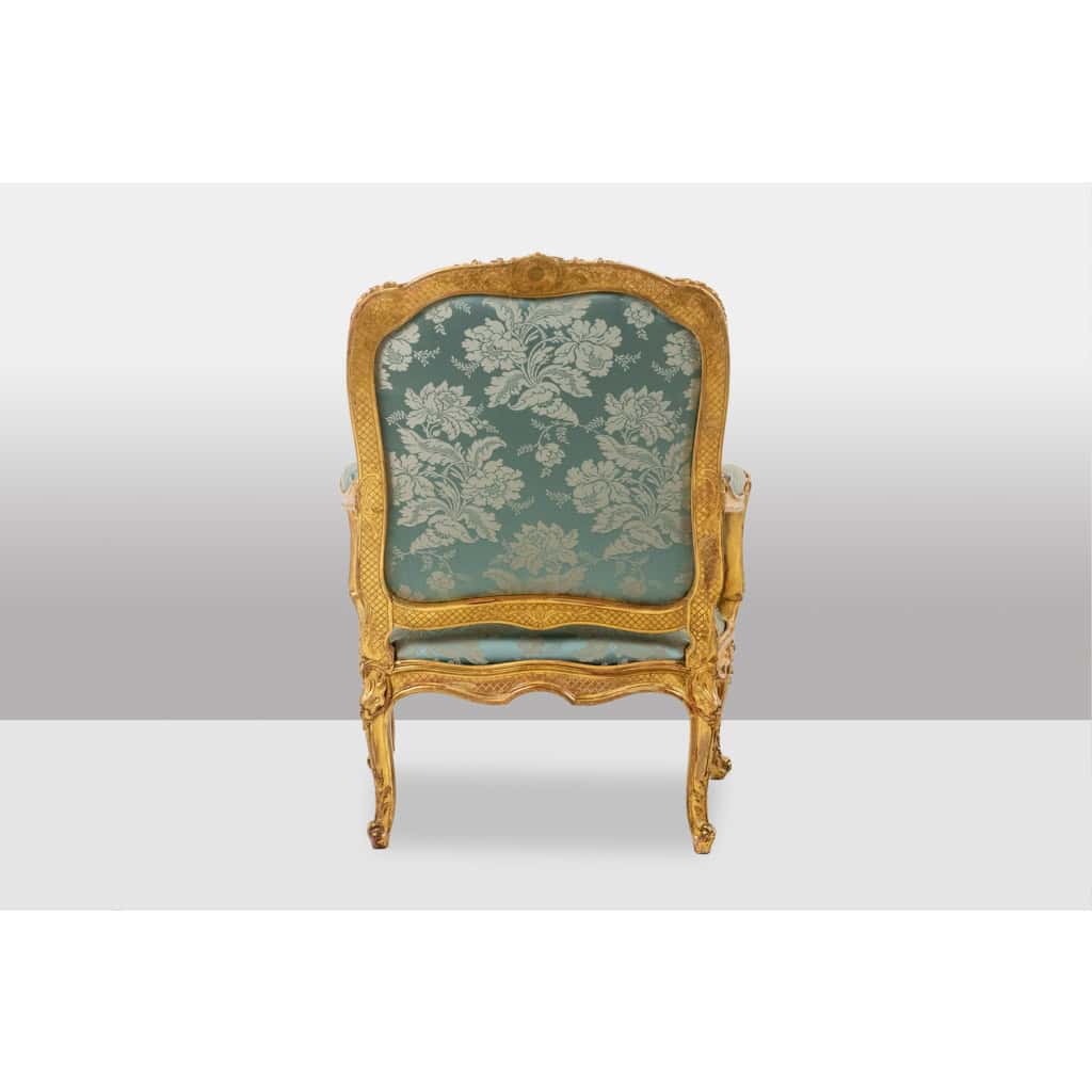 Salon de style Louis XV à chassis en bois doré. Circa 1880. LS61405700/5B 11