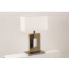 Lampe géométrique en métal argenté et doré. Années 1970. LS5792407U 17