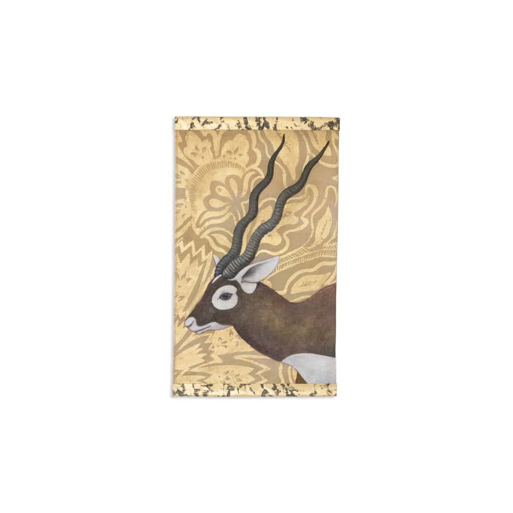 Toile peinte représentant une gazelle. Travail contemporain. LS6338501P 3