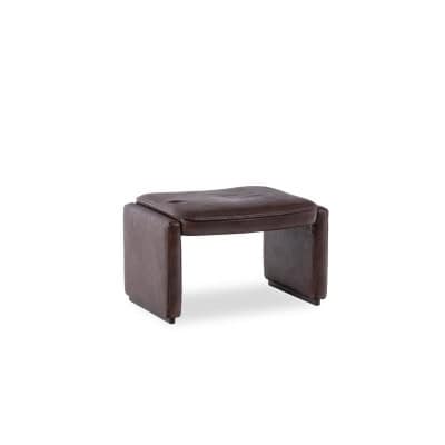 Maison De Sede. Tabouret, ou ottoman, en cuir. Années 1960/70. LS6314288P