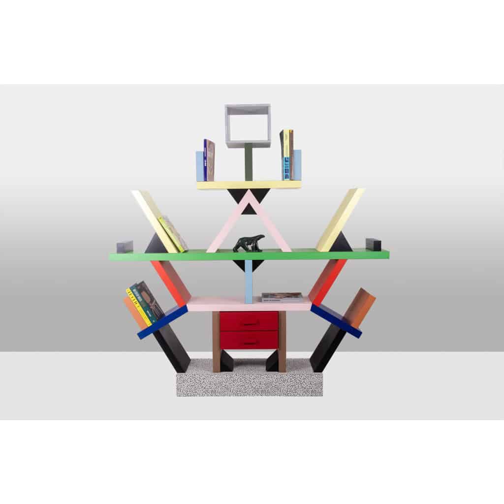 Ettore Sottsass pour Memphis. Bibliothèque « Carlton ». Année 1981. LS64038009P 4