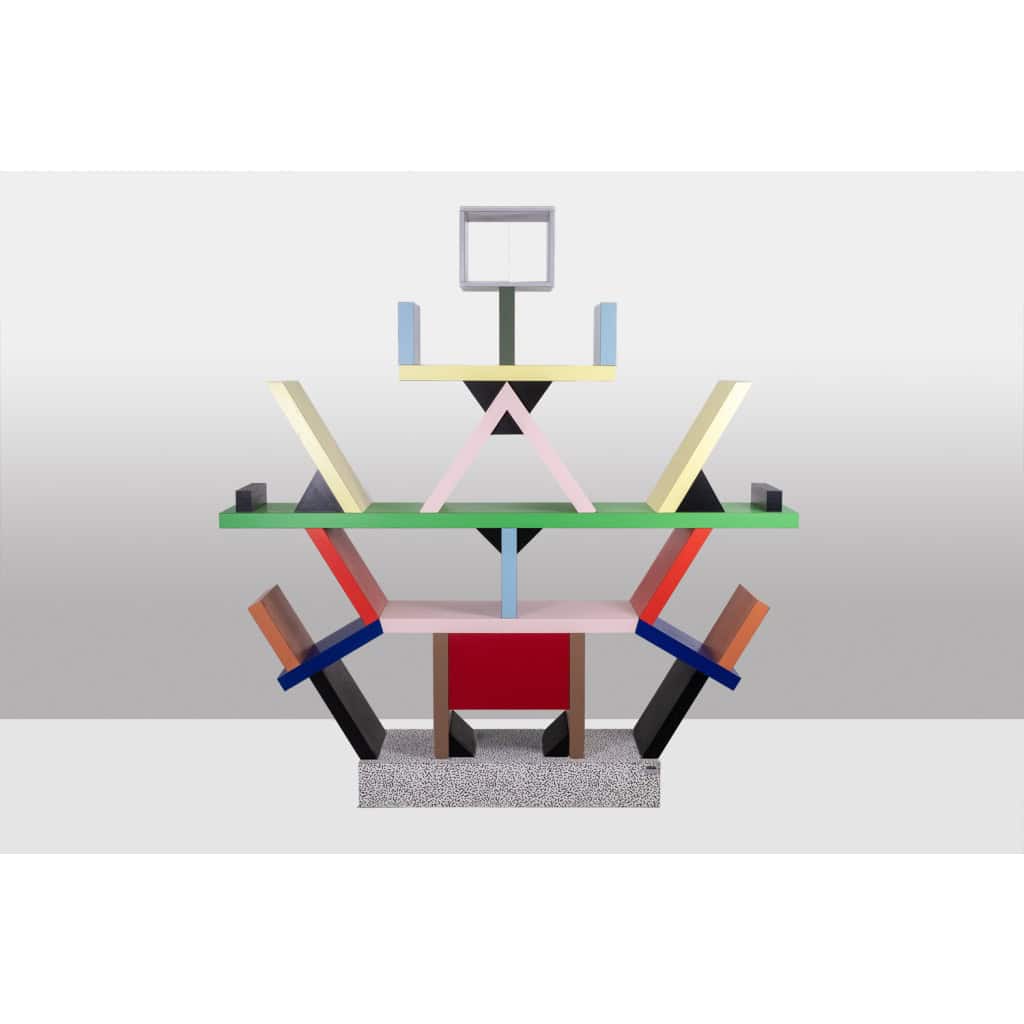 Ettore Sottsass pour Memphis. Bibliothèque « Carlton ». Année 1981. LS64038009P 8