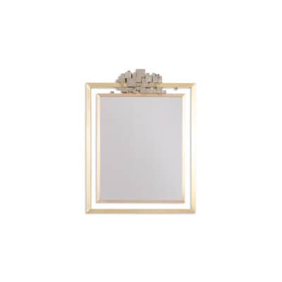 Miroir modèle « Boizot » en laiton, finition vernis. Contemporain. LS5943891Z