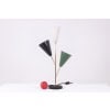 Stilnovo. 3-light lamp in sheet metal and brass. 1960s. LS6318459M 11