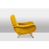 Marco Zanuso pour Artflex. Fauteuils jaune et en laiton doré. Années 1950.LS64333009I 16