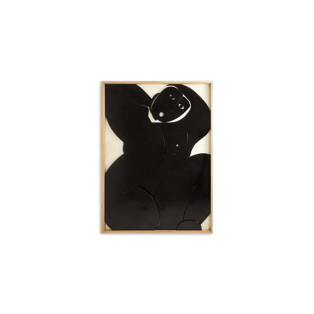Grand panneau en bas-relief « Oh ! Sortez du cadre ! ». Contemporain. LS64283009Y 3