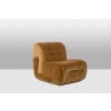 Paire de fauteuils de salon en métal chromé et tissu. Années 1970. LS63491700/23400/4B 16