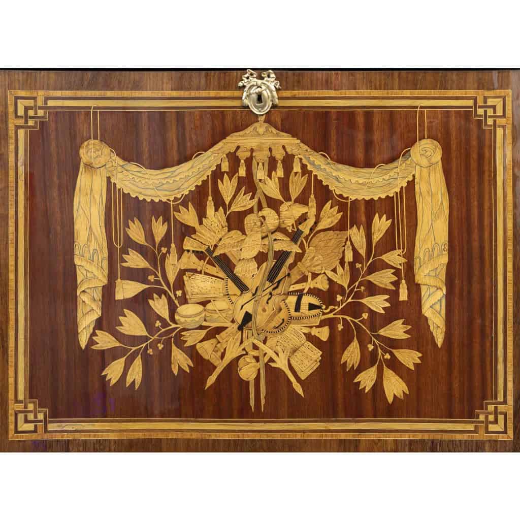 Secrétaire LXVI En Marqueterie Du 18ème Siècle. 5