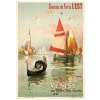 Affiche Tourisme Originale, Hugo d’Alési, Venise, Chemins de Fer, Transport, Voyage, Trains, Gondole, Voilier, Le Pô, Basilique Saint-Marc, Palais des Doges, Italie, c.1890 9