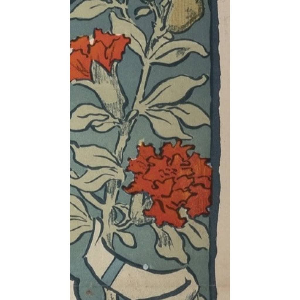 Affiche Tourisme Originale, Art Nouveau, Chemins de Fer du Sud, PLM, Transport, Voyage, Trains, Côte d’Azur, Grasse, Hyères, St Raphaël, St Tropez, Meyrargues, Fleurs, Citron, Citronnier, Olive, c.1890 9