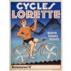 Affiche Originale, Cycles Lorette, Cyclisme, Cycliste, Bicyclette, Vélo, Deux Roues, Coureur, Montagne, c.1925 7