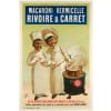 Affiche Art Nouveau Originale, Macaroni et Vermicelle, Rivoire et Carret, Pâtes, Spaghetti, Cuisine, Alimentation, Nourriture, Restaurant, Chef, Marmite, Casserole, Poêle, Lyon c.1900 8
