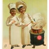 Affiche Art Nouveau Originale, Macaroni et Vermicelle, Rivoire et Carret, Pâtes, Spaghetti, Cuisine, Alimentation, Nourriture, Restaurant, Chef, Marmite, Casserole, Poêle, Lyon c.1900 9