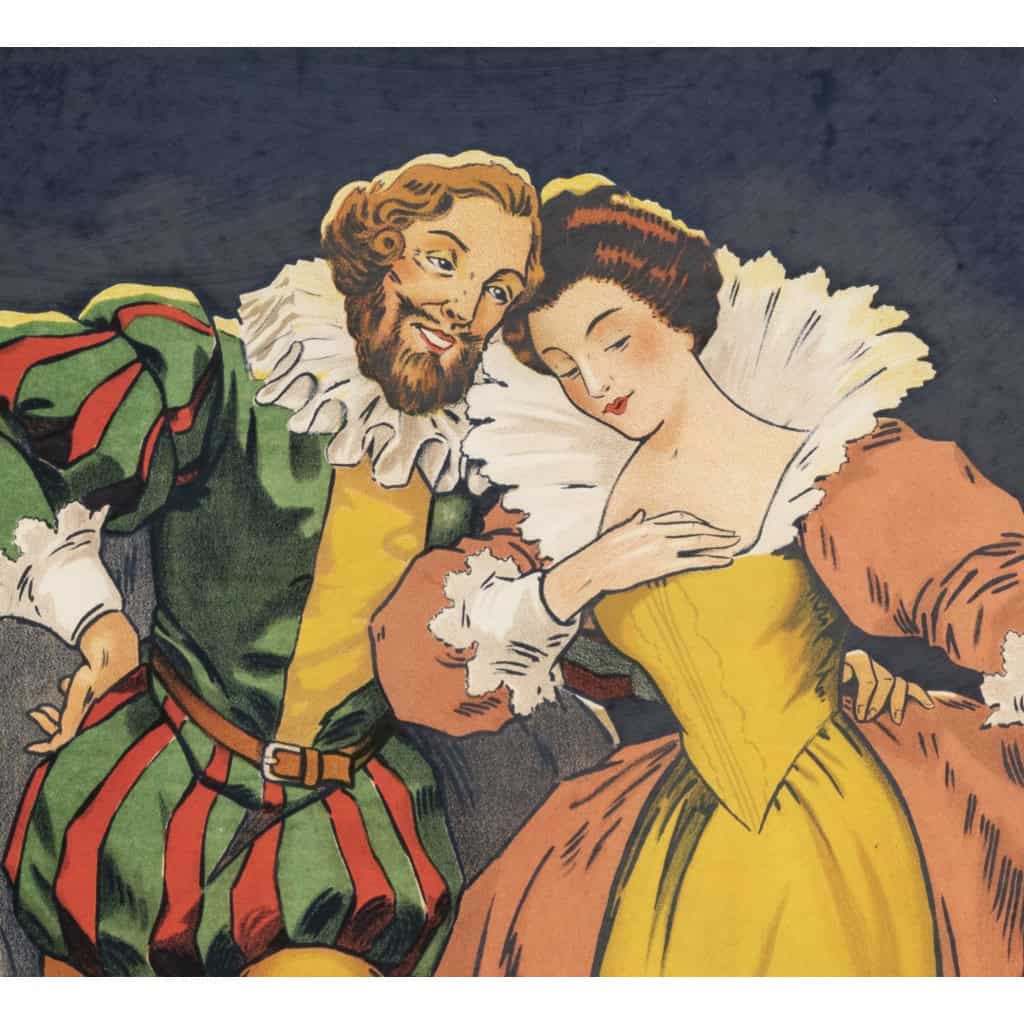 Affiche Originale, Fleurette, Liqueur d’Anis, Distillerie St Quentinoise, Anisette, Alcool, Apéritif, Boisson, Pastis, St Quentin, Henri IV, Roi, 1925 5