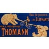 Affiche Originale, Thomann, Cycles, Motos, Cyclisme, Cycliste, Bicyclette, Vélo, Deux Roues, Coureur, Vélomoteurs, Motos, Motocycle, Mobylette, Bécane, Elephants, Nanterre, 1926 8