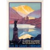 Affiche Art Déco Originale, Roger Broders, Col du Grand-Saint-Bernard, PLM, Suisse, Alpes, Mont-Blanc, Grand Combin, Chamonix, Montagne, Sommet, Glacier, Vallée, Lac, Tourisme, Voyage, Transport, Autocars, 1927 7
