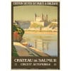 Affiche Tourisme Originale, Constant Duval, Chemins de Fer, Paris, Transport, Voyage, Orléans, Château de Saumur, Châteaux de la Loire, 1924 9