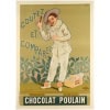 Affiche Art Nouveau Originale, Firmin Bouisset, Chocolat Poulain, Goûtez et Comparez, Chocolaterie, Cacao, Confiserie, Tablette, Biscuit, Gâteau, Pâtisserie, Alimentation, Nourriture, Cuisine, Pierrot, c.1898 8