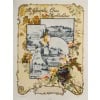 Affiche Art Nouveau Originale, Géojan, Les Grands Crus du Bordelais, Alcool, Boisson, Bouteille, Vin, Vignoble, Vigne, Vigneron, Viticulteur, Raisin, Cépage, Bordeaux, Château Margaux, Château Lafite, Château Yquem, Château Haut Brion, Fleurs, 1899 12