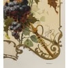 Affiche Art Nouveau Originale, Géojan, Les Grands Crus du Bordelais, Alcool, Boisson, Bouteille, Vin, Vignoble, Vigne, Vigneron, Viticulteur, Raisin, Cépage, Bordeaux, Château Margaux, Château Lafite, Château Yquem, Château Haut Brion, Fleurs, 1899 20