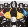 Affiche Originale, René Gruau, Bemberg, Mode, Textile, Tissu, Veste, Doublure, Couture, Motos, Bécane, Deux Roues, Motard, Biker, Pilote, 1975 8
