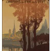 Affiche Tourisme Originale, Julien Lacaze, Chemins de Fer, Transport, Voyage, Normandie, Bretagne, Ile de Jersey, Trains, c.1910 8