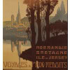 Affiche Tourisme Originale, Julien Lacaze, Chemins de Fer, Transport, Voyage, Normandie, Bretagne, Ile de Jersey, Trains, c.1910 9