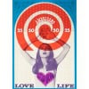 Original Poster, Michel Lecourt, Cora Americano, Love Life, Alcohol, Drink, Aperitif, Cocktail, Bottle, Glass, Psychedelic, Woman, Heart, Target, c.1960 8