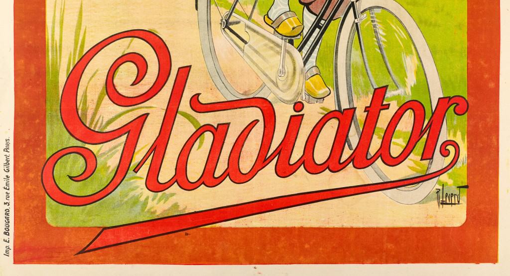 Affiche Originale, René Leverd, Gladiator, Cycles, Cyclisme, Cycliste, Bicyclette, Vélo, Deux Roues, Coureur, Bretagne, Lapin, Chat Noir, Course, 1910 5