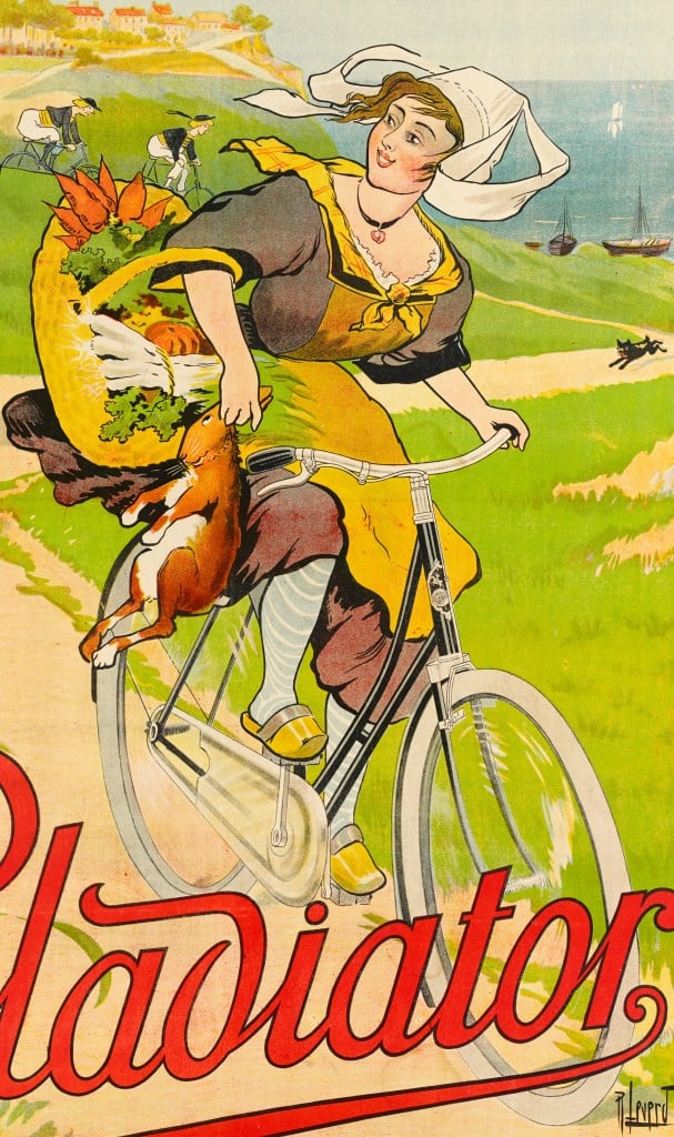 Affiche Originale, René Leverd, Gladiator, Cycles, Cyclisme, Cycliste, Bicyclette, Vélo, Deux Roues, Coureur, Bretagne, Lapin, Chat Noir, Course, 1910 6