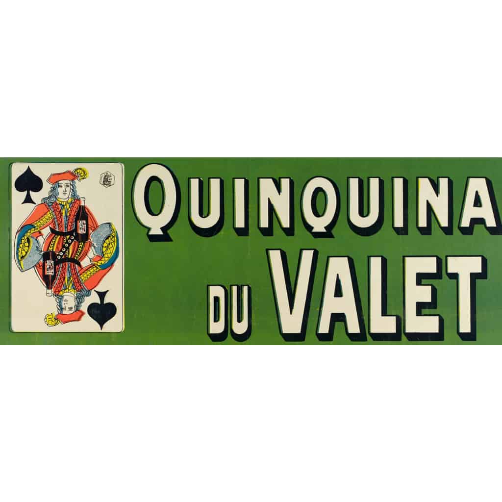 Affiche Originale, Misti, Ferdinand Mifliez, Quinquina du Valet, Belle Epoque, Apéritif, Distillerie, Alcool, Boisson, Bouteille, Verre, Spiritueux, Vin, Eau de Vie, Quinine, Jeu de Cartes, 1899 4