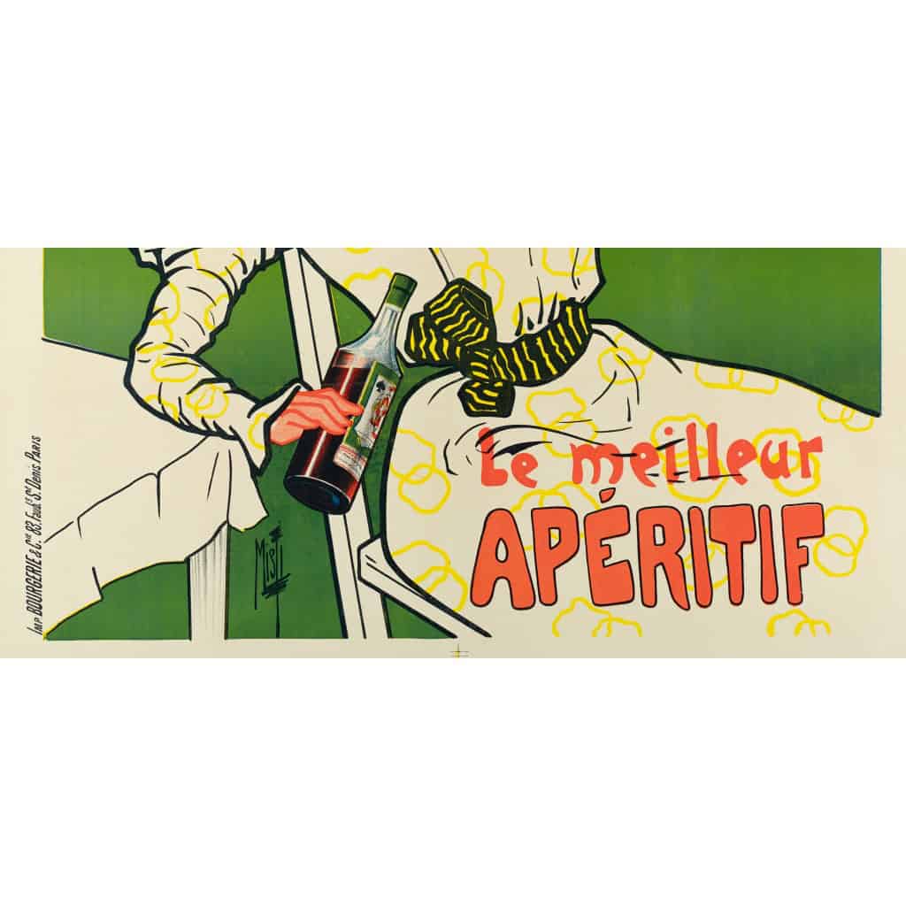 Affiche Originale, Misti, Ferdinand Mifliez, Quinquina du Valet, Belle Epoque, Apéritif, Distillerie, Alcool, Boisson, Bouteille, Verre, Spiritueux, Vin, Eau de Vie, Quinine, Jeu de Cartes, 1899 6