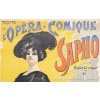 Affiche Originale, PAL, Jean de Paleologu, Sapho, Théâtre, Opéra-Comique, Pièce Lyrique, Cantatrice, Emma Calvé, Jean Massenet, Alphonse Daudet, 1897 9
