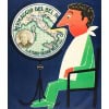 Affiche Originale, Raymond Savignac, Bel Paese, Fromage, Meule, Fromagerie, Galbani, Formaggio, Lait, Alimentation, Nourriture, Cuisine, Nez, Italie, Botte, Globe, 1966 8