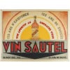 Affiche Art Déco Originale, Zony, Vin Sautel, Alcool, Apéritif, Bouteille, Boisson, Vin, Vignoble, Vigne, Grenache, Eau de Seltz, 1929 7