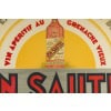 Affiche Art Déco Originale, Zony, Vin Sautel, Alcool, Apéritif, Bouteille, Boisson, Vin, Vignoble, Vigne, Grenache, Eau de Seltz, 1929 8