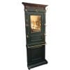 Vestiaire en placage de noyer peint en vert. 10