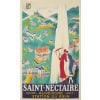 Affiche Originale, Roger de Valerio, Saint-Nectaire, Auvergne, Station du Rein, Casino, Golf, Station Thermale, Thermes, Bains, Montagne, Eau, c.1930 7
