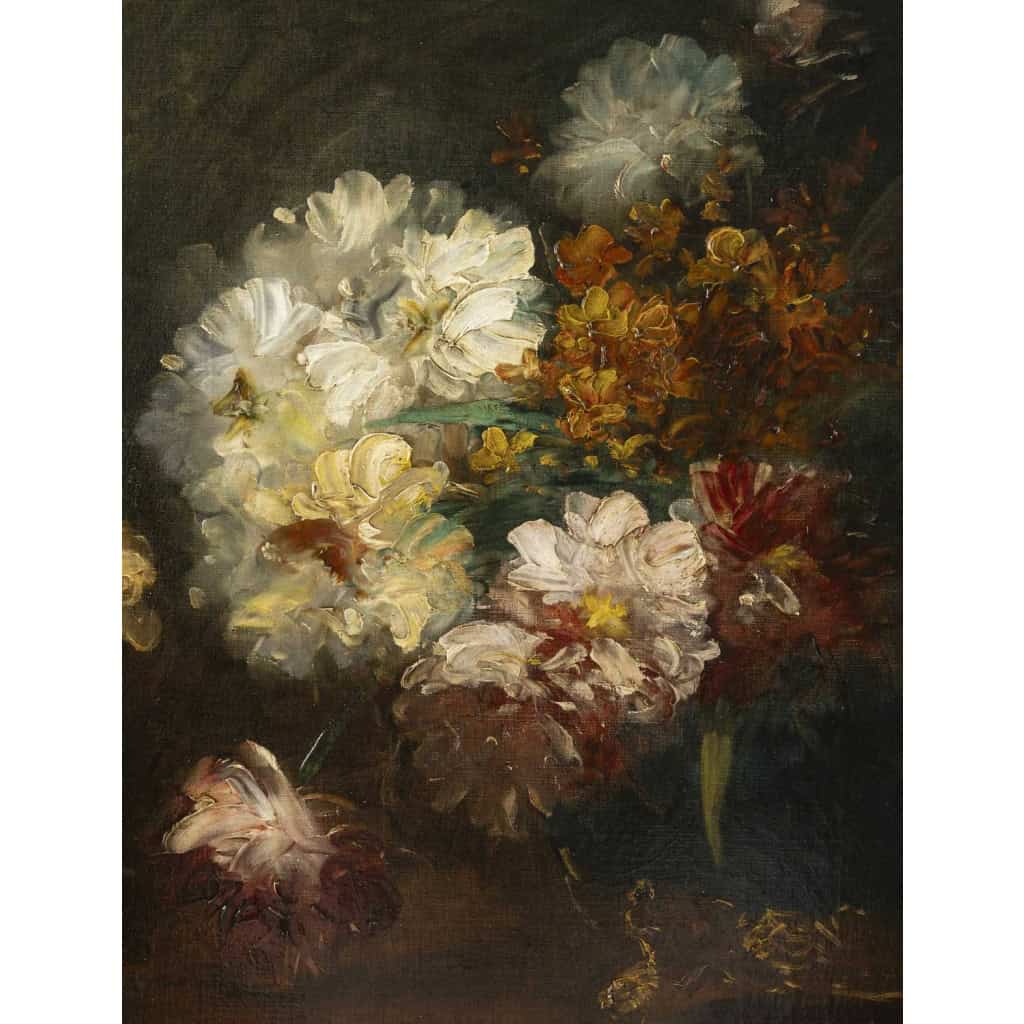 Victor VINCELET 1839-1871 Grande composition florale 6