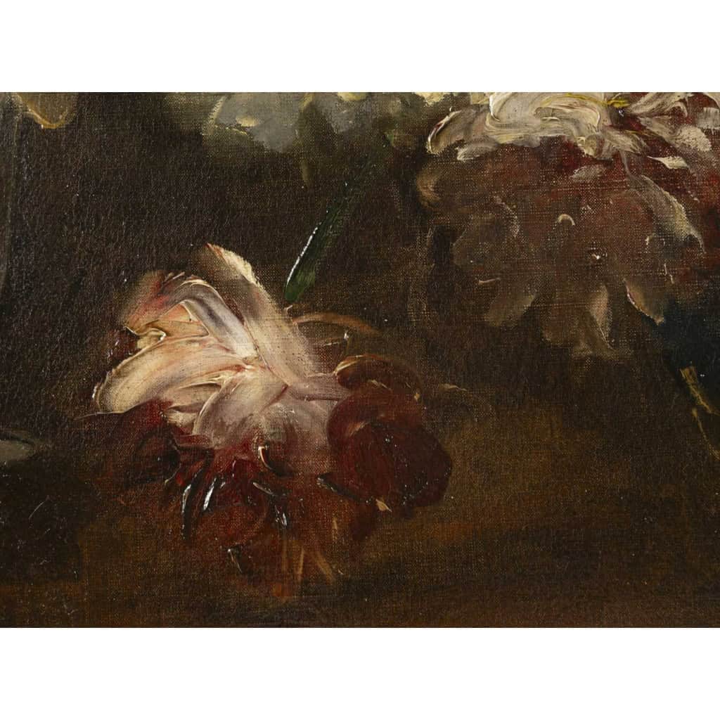 Victor VINCELET 1839-1871 Grande composition florale 5