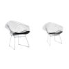 Harry BERTOIA Paire de Fauteuil Diamond modèle 421LU 7