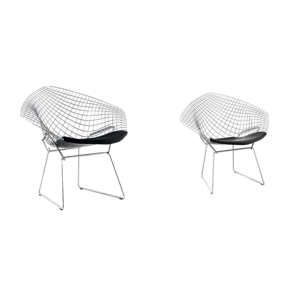 Harry BERTOIA Paire de Fauteuil Diamond modèle 421LU 3