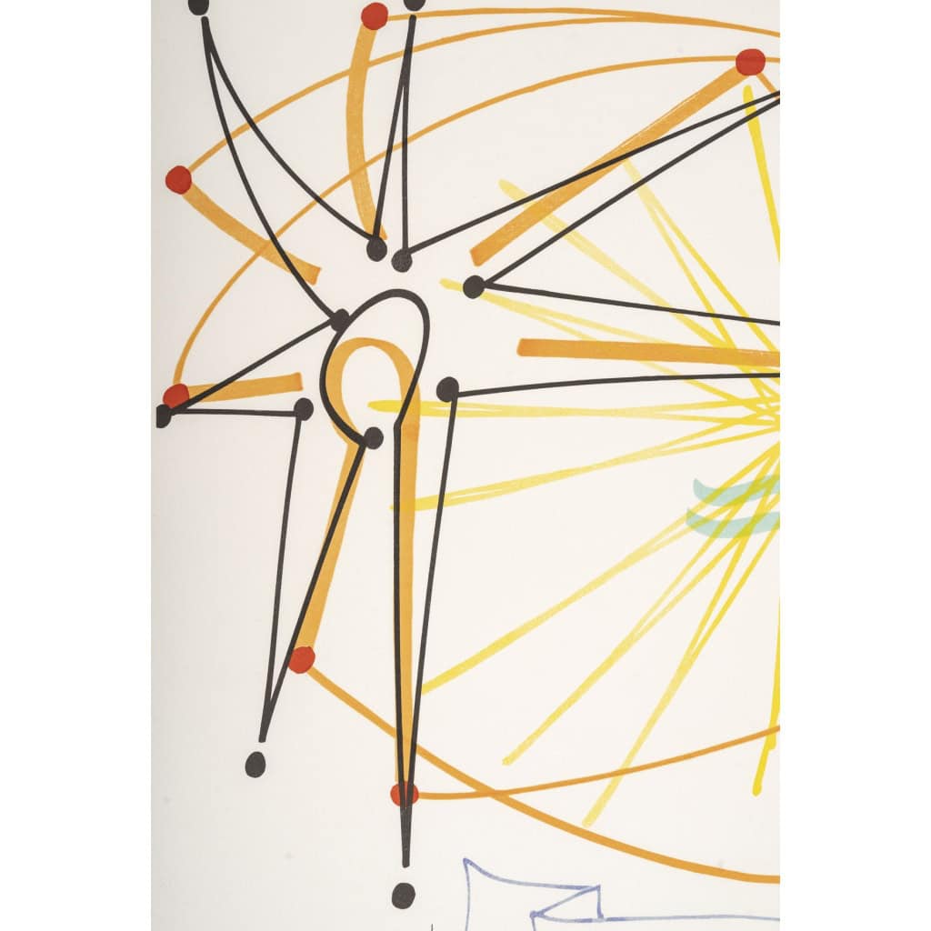 Lithographie par Raymond MORETTI et Jean COCTEAU 5