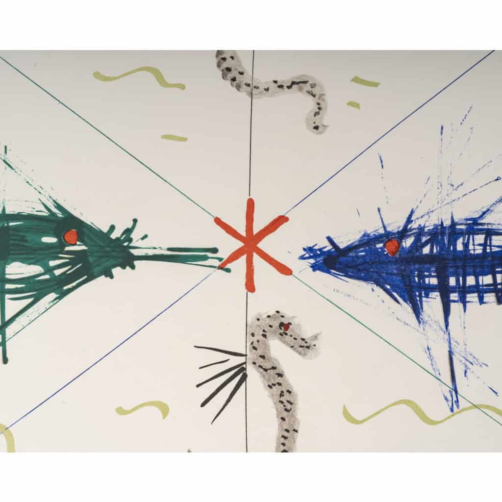Lithographie originale par Raymond MORETTI et Jean COCTEAU 5